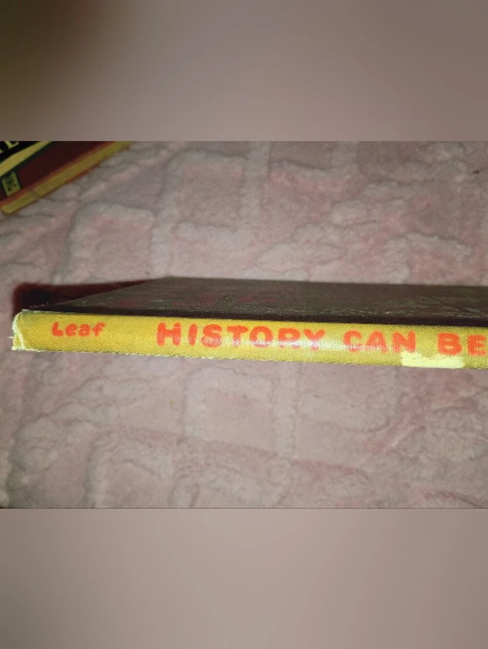 Vintage hardcover book is 